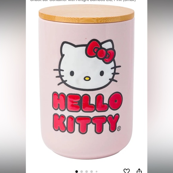 NIB Hello Kitty Pink Ceramic Jar - Picture 2 of 11